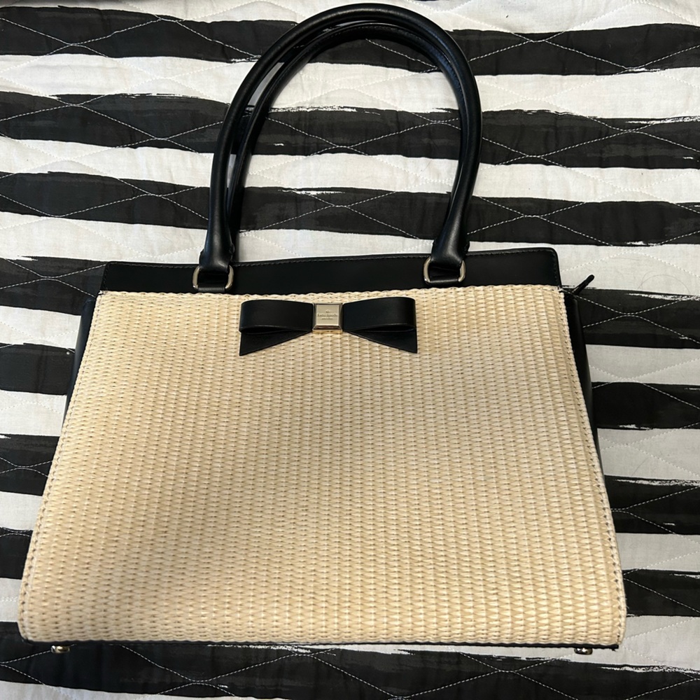 NWOT Kate Spade Montford Park Straw Jovie bag. - Picture 2 of 12